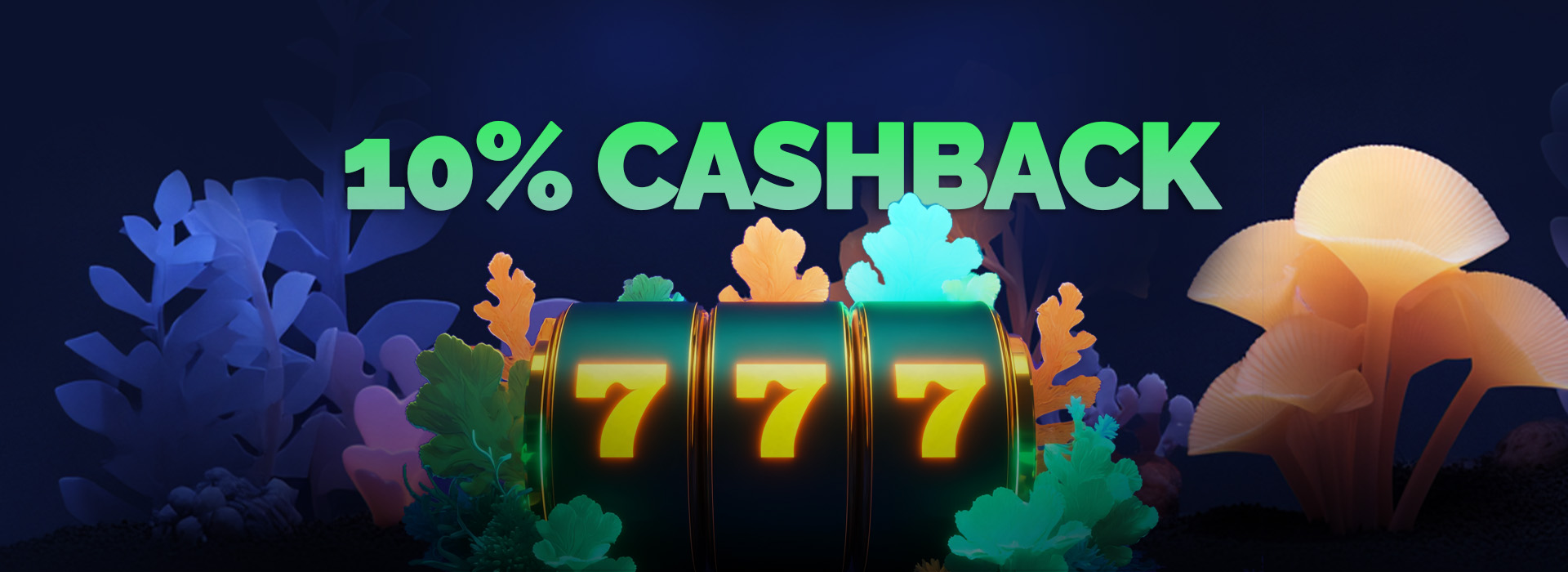 10% cashback on net losses